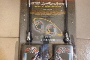 kit interfono per 2 caschi moto nuovo
