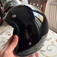 Helmet café racer nero