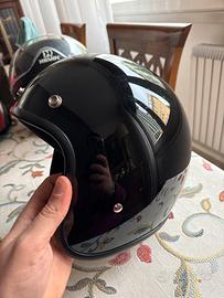 Helmet café racer nero