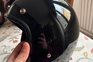 Helmet café racer nero