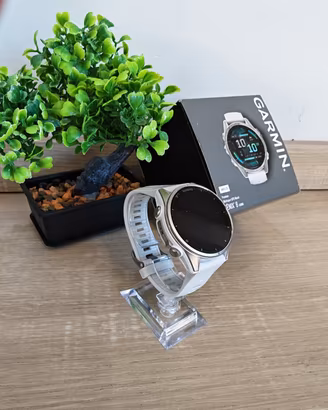 GARMIN 8 43MM WHITE PERFETTO STATO 