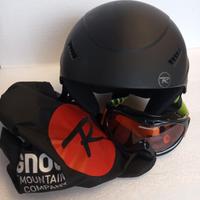 Casco sci Rossignol tg 62 + occhiali+ bag