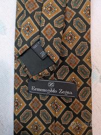 Cravatta Ermenegildo Zegna vintage 100% seta 