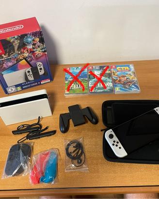 Ninendo Switch OLED + gioco Crash Team Racing