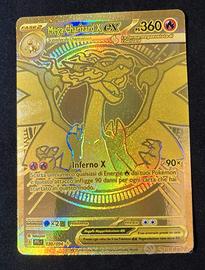 LOTTO POKÉMON MEGA CHARIZARD X EX GOLD