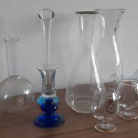 Lotto recipienti in vetro vintage