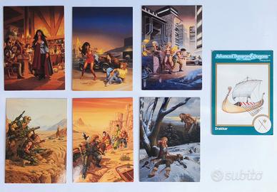 Carte collezionabili Larry Elmore + AD&D anni '90