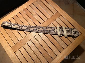 Cintura da donna in vero pitone