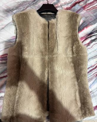 Gilet in Vera Pelle e Pelliccia