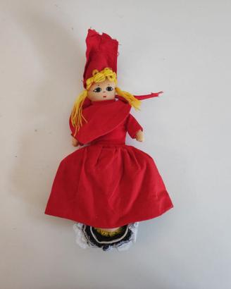Bambola Topsy-Turvy Cappuccetto Rosso 3 personaggi