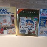 3 riviste punto croce