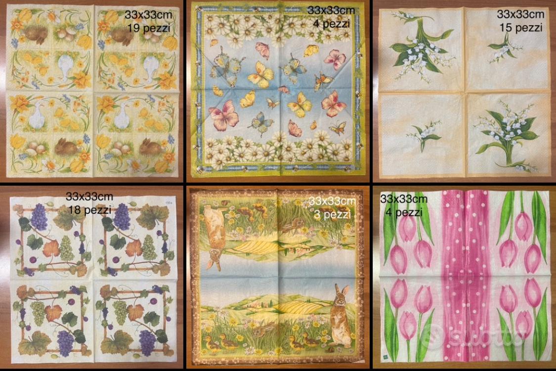 Tovaglioli per decoupage - Giardino e Fai da te In vendita a Udine