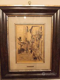 Quadro “Via della Lungaretta” di Luigi Boissier