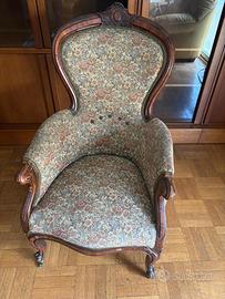 Poltrona fiori vintage