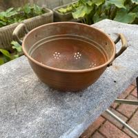 Scolapasta in rame vecchio