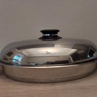 AMC PENTOLA OVALE ROSTIERA PESCIERA+COPERCHIO