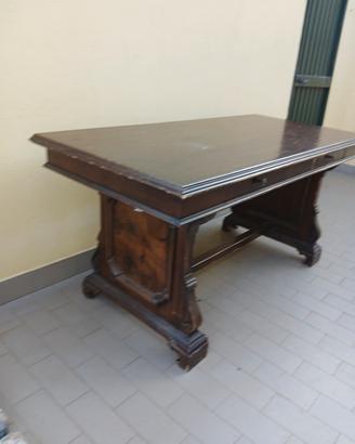 scrivania scrittoio in noce