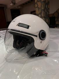 Casco jet vintage con visiera taglia XL
