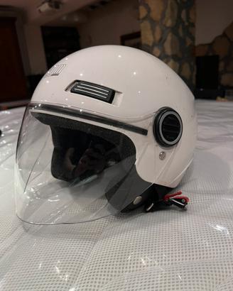 Casco jet vintage con visiera taglia XL