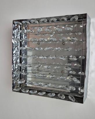 lampadario con gocce di cristallo