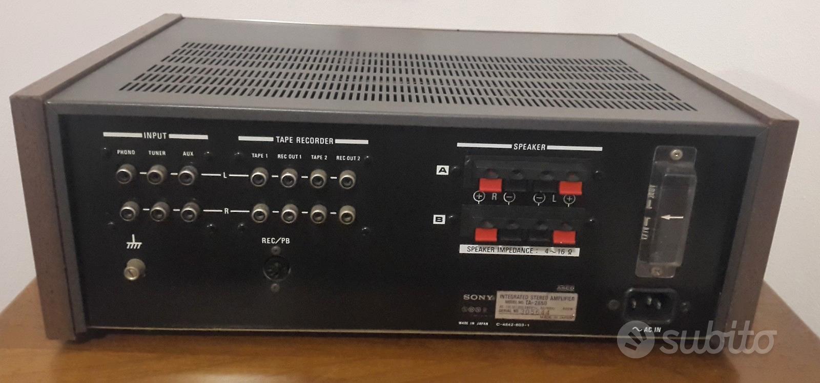 Sony TA 2650 Amplificatore (1975-1976) - Audio/Video In vendita a