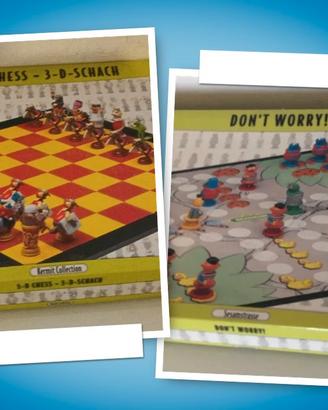 2 giochi Don't worry Sesame Street Scacchi Muppet