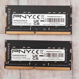 RAM PNY 16GB (2x8GB) DDR4 3200MHz SO-DIMM Notebook