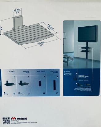 Supporto TV da parete nuovo MELICONI