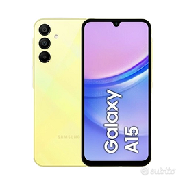 Samsung Galaxy A15 4+128GB 6.5" Nero e Giallo