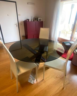 Tavolo rotondo ideale per cucina o sala da pranzo