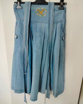 salopette gonna 12 anni denim
