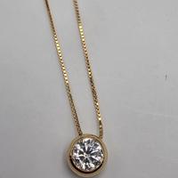 COLLANA ORO DIAMANTE 0,70 Ct d col si2