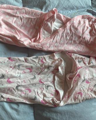 Fascia avvolgente neonato cotone biologico