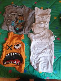 Stock di vestiti estivi da bambino 8-9 anni