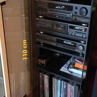 Mobile per stereo Marantz con ripiani e vetro fumè