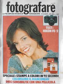 RIVISTA "FOTOGRAFARE" DI NOVEMBRE 1983.