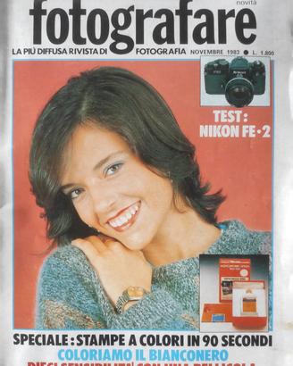 RIVISTA "FOTOGRAFARE" DI NOVEMBRE 1983.