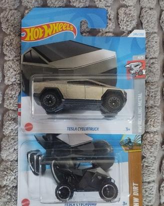 HOT WHEELS TESLA CYBERTRUCK + CYBERQUAD 1/64 1:64