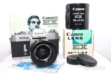 CANON EX EE Reflex Analogica Body + OBIETTIVO 50mm