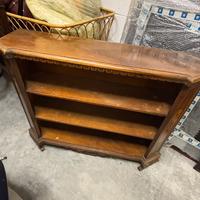 Mobiletto libreria vintage in legno massello