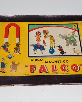 CIRCO MAGNETICO FALCO GIOCO DA TAVOLO D'EPOCA
