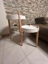 Tavolini LIOLÀ, Marca ZAFFERANO, bianco-frassino