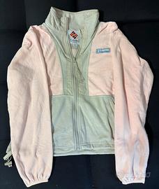 Columbia vintage felpa pile donna S zip intera
