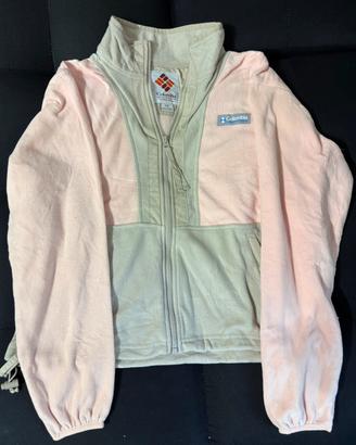 Columbia vintage felpa pile donna S zip intera