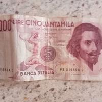 banconota da 50.000anno 6 febbraio 1984