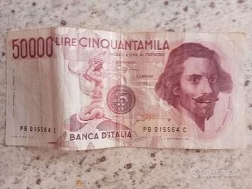 banconota da 50.000anno 6 febbraio 1984