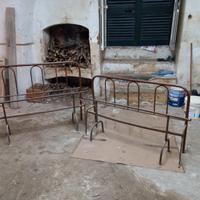 Vintage elementi letto in ferro misura francese