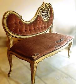 panchina da camera vintage 