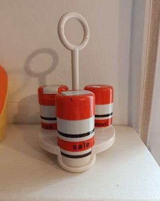 Set tavola sale pepe stuzzicadenti Space Age