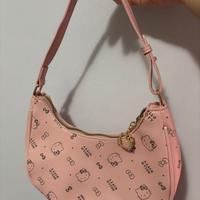 Borsa Hello Kitty Rosa Stampa All-Over - Stile Y2K